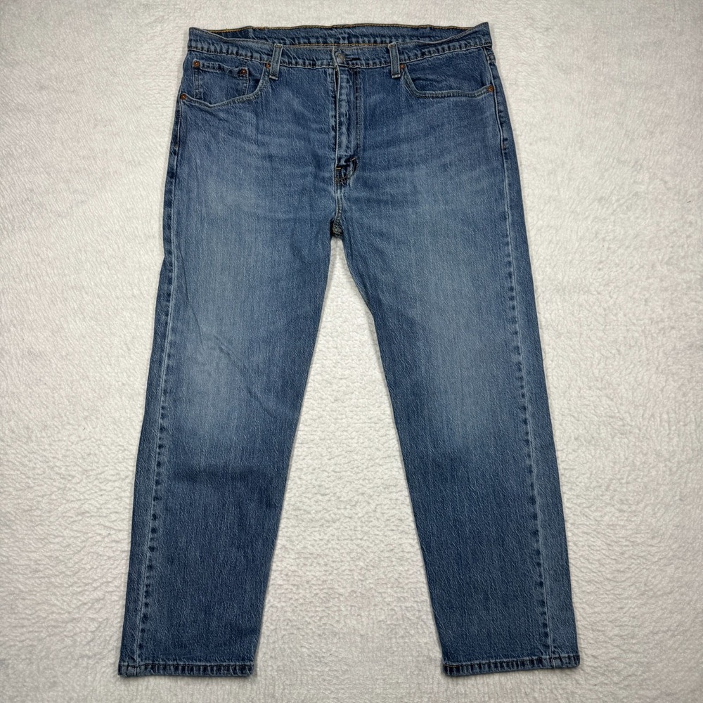 Levi's 502 Jeans Regular Tapered Fit Leg Blue Denim Pants Men's Size 40x30